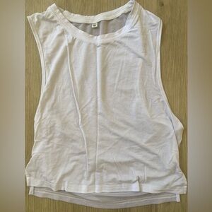 White tank, mesh back. Sz. XS